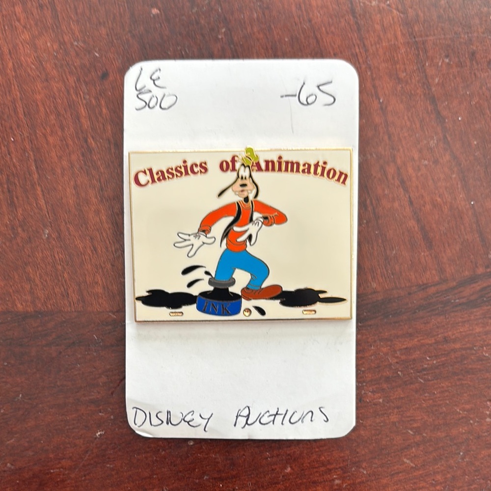 Disney Auctions "Classics of Animation" pin featuring Goofy LE500